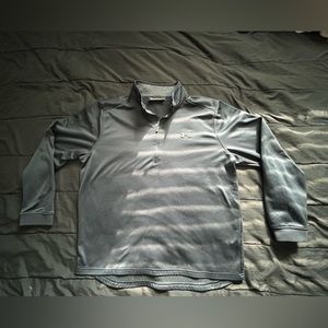 Black fleece made from a combination of microfiber and polyester material